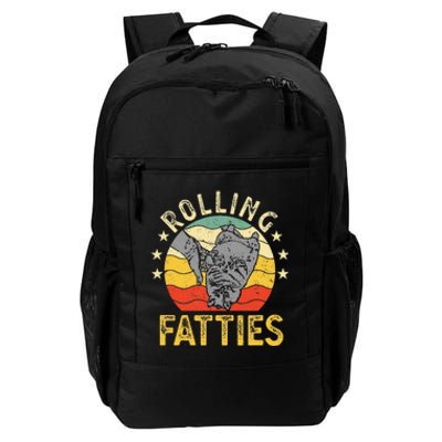 Vintage Rolling Fatties Cat Retro Kitty Kitten Meow Lover Daily Commute Backpack