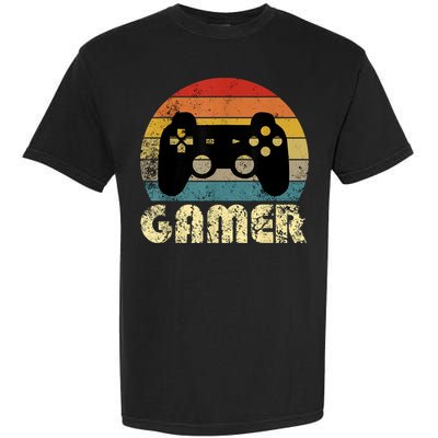 Vintage Retro Gamer Video Game Player Garment-Dyed Heavyweight T-Shirt