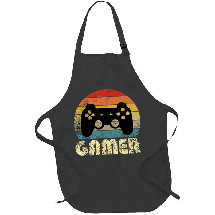 Vintage Retro Gamer Video Game Player Apron