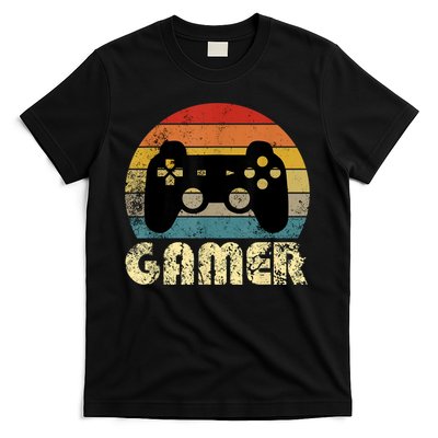 Vintage Retro Gamer Video Game Player T-Shirt
