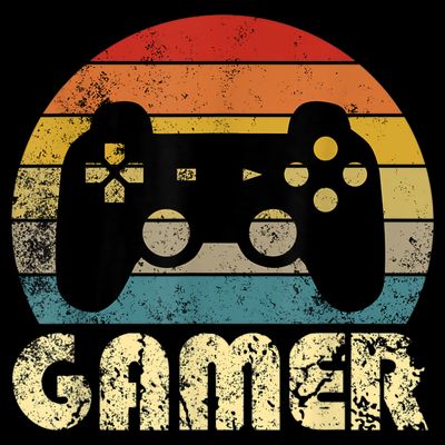 Vintage Retro Gamer Video Game Player T-Shirt