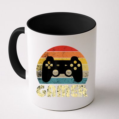 Vintage Retro Gamer Video Game Player Mug