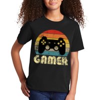 Vintage Retro Gamer Video Game Player Kids T-Shirt