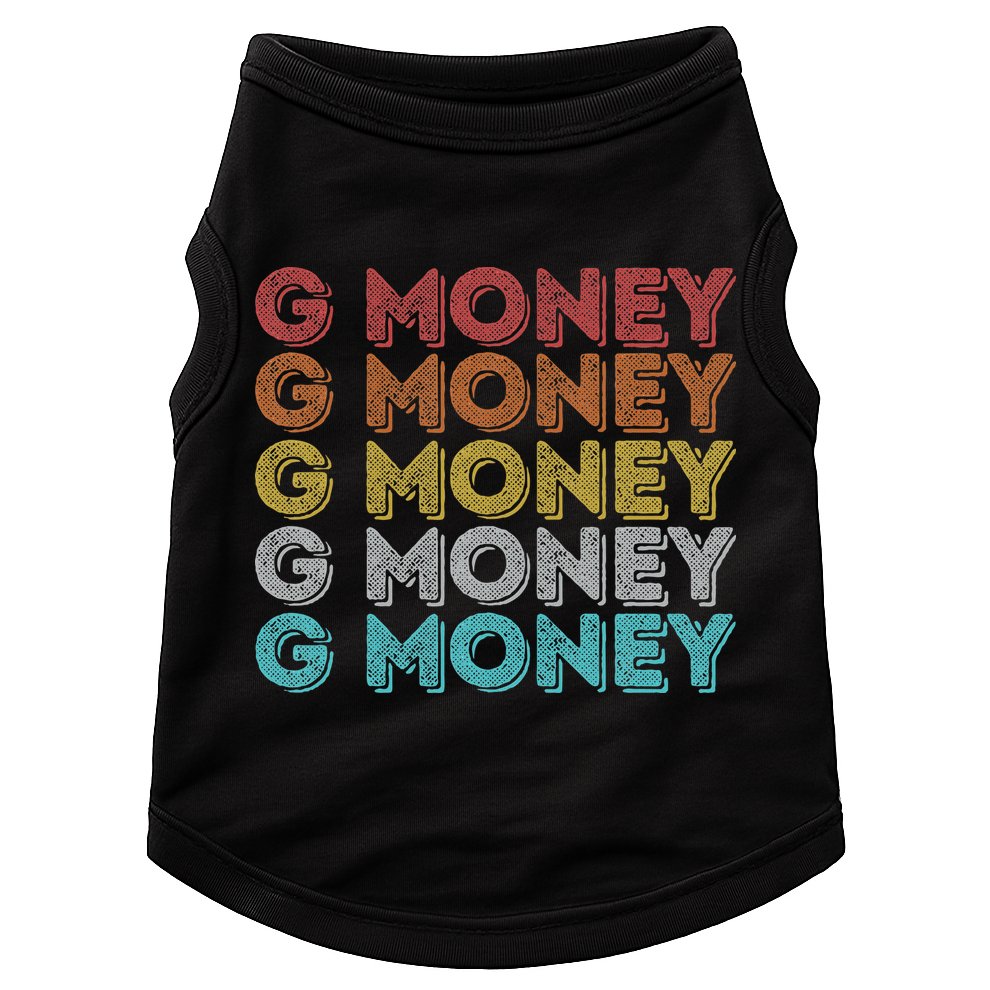 Vintage Retro G Money Doggie Tank