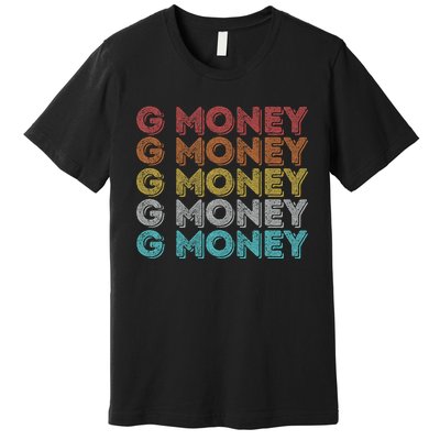 Vintage Retro G Money Premium T-Shirt