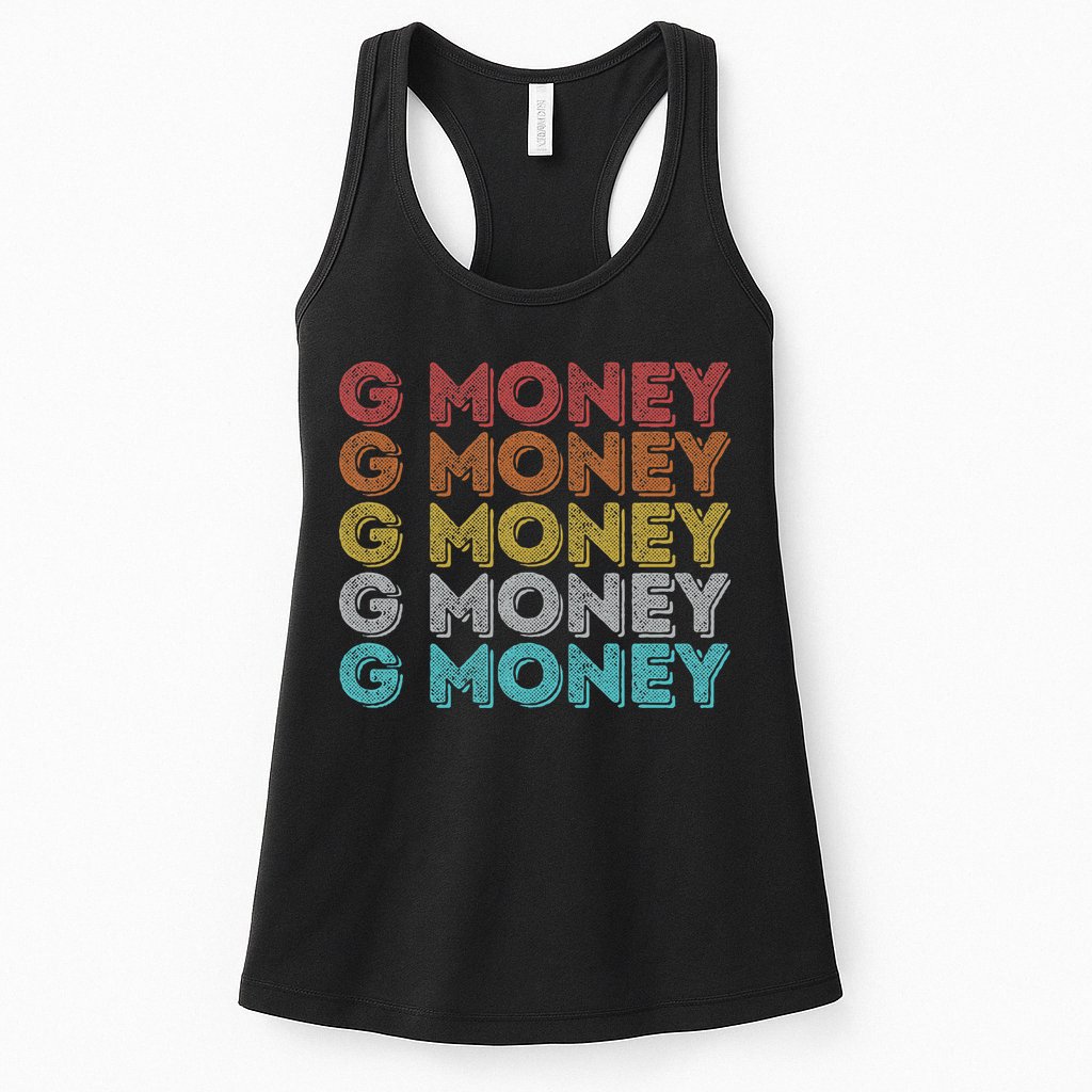 Vintage Retro G Money Womens Tank Top