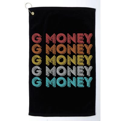 Vintage Retro G Money Golf Towel