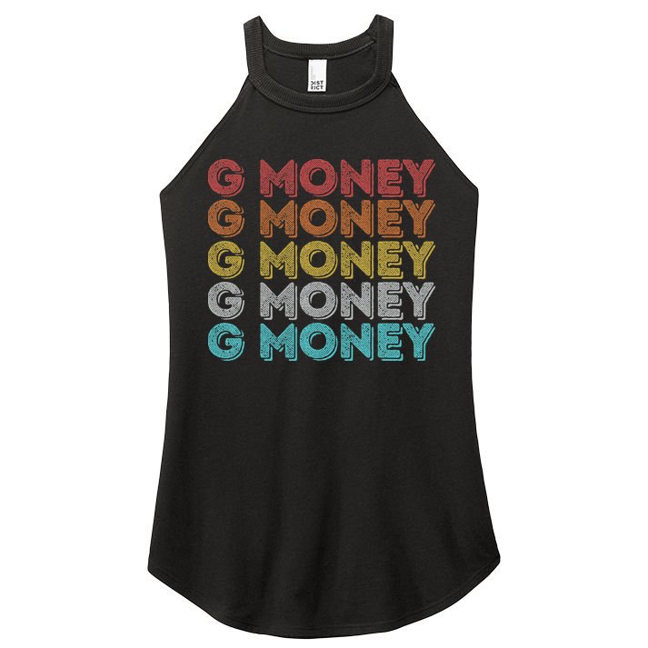 Vintage Retro G Money Women's Perfect Tri Rocker Tank