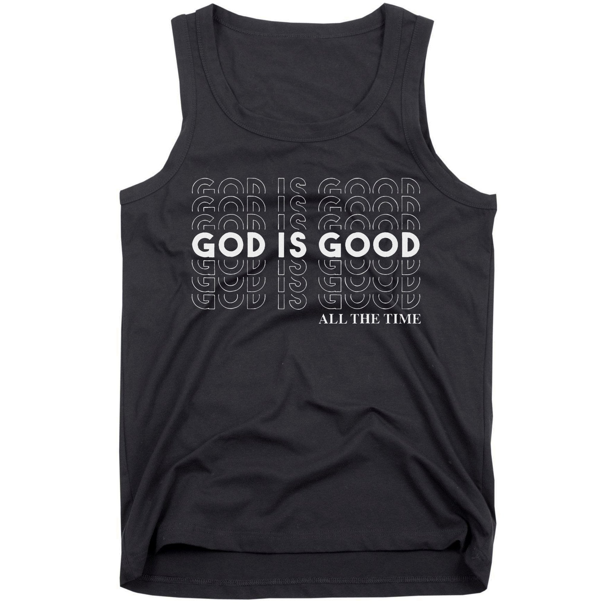 Vintage Retro God Is Good All The Time Christian Tank Top
