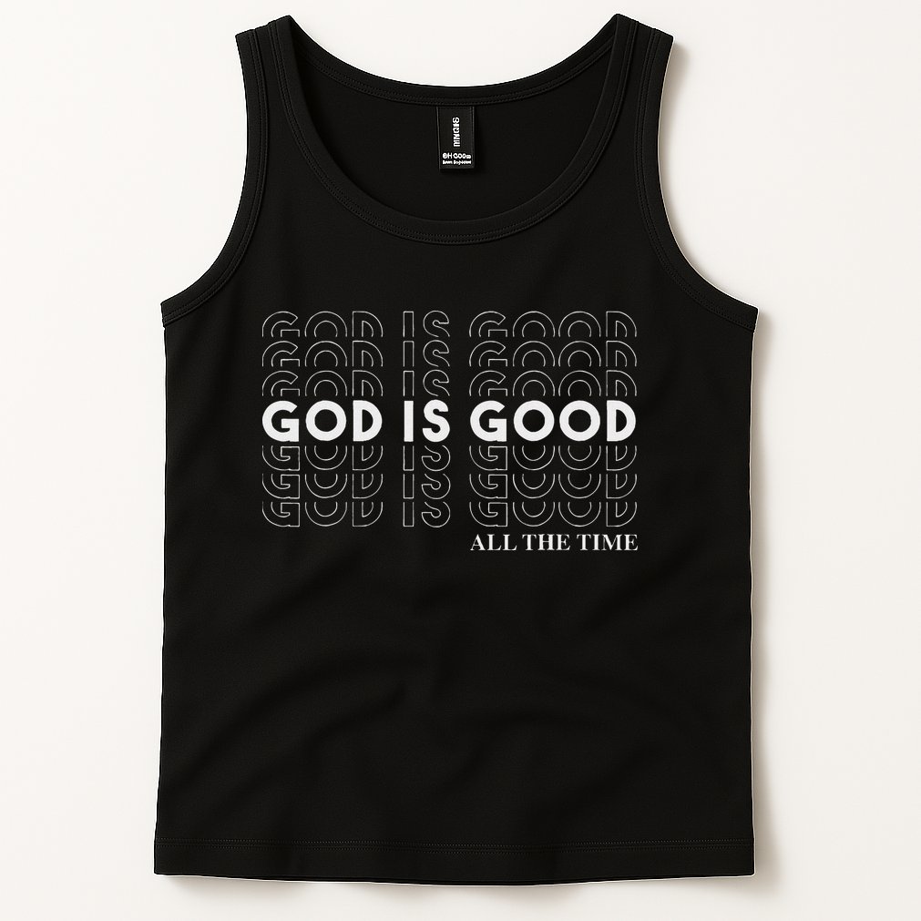 Vintage Retro God Is Good All The Time Christian Tank Top