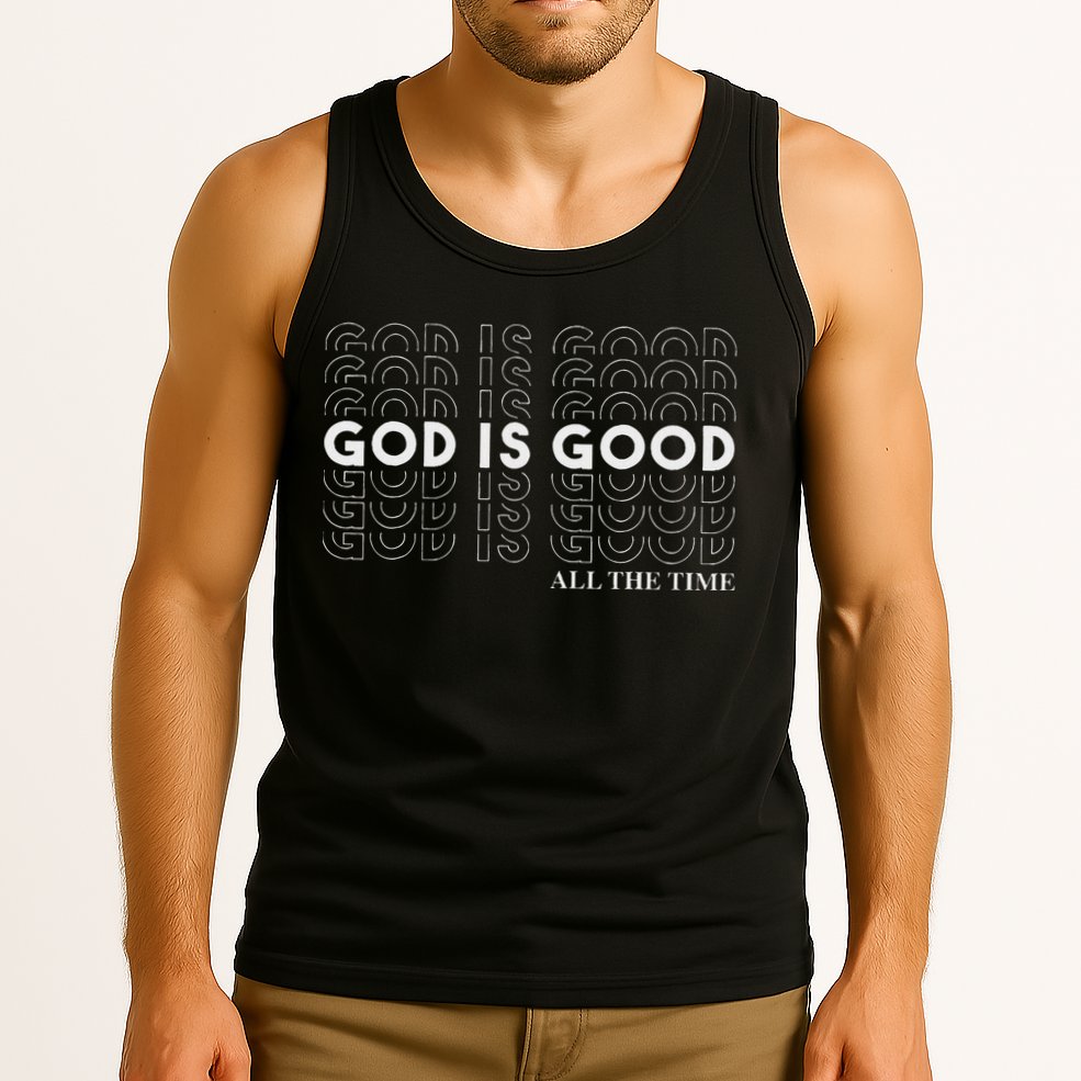 Vintage Retro God Is Good All The Time Christian Tank Top