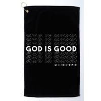 Vintage Retro God Is Good All The Time Christian Golf Towel