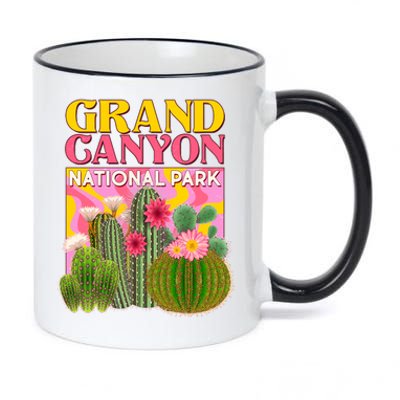 Vintage Retro Grand Canyon Travel Poster 11oz Black Color Changing Mug