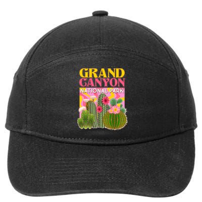 Vintage Retro Grand Canyon Travel Poster 7-Panel Snapback Hat