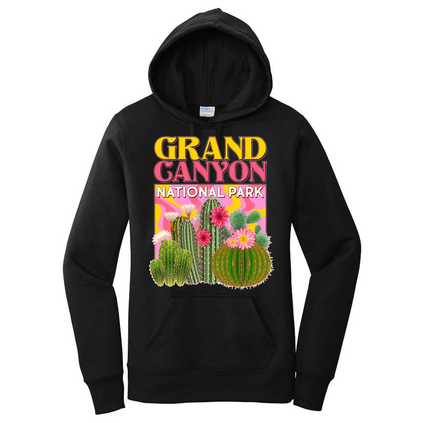 Vintage Retro Grand Canyon Travel Poster Women's Pullover Hoodie