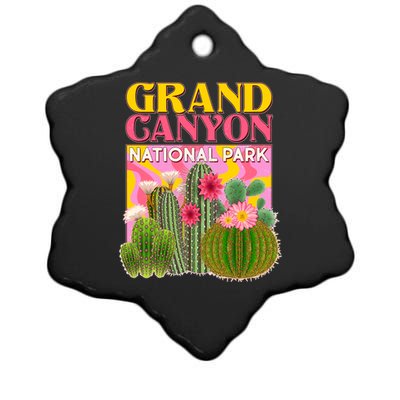 Vintage Retro Grand Canyon Travel Poster Ceramic Star Ornament