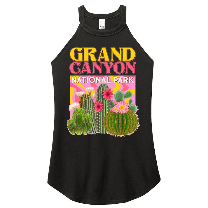 Vintage Retro Grand Canyon Travel Poster Women's Perfect Tri Rocker Tank