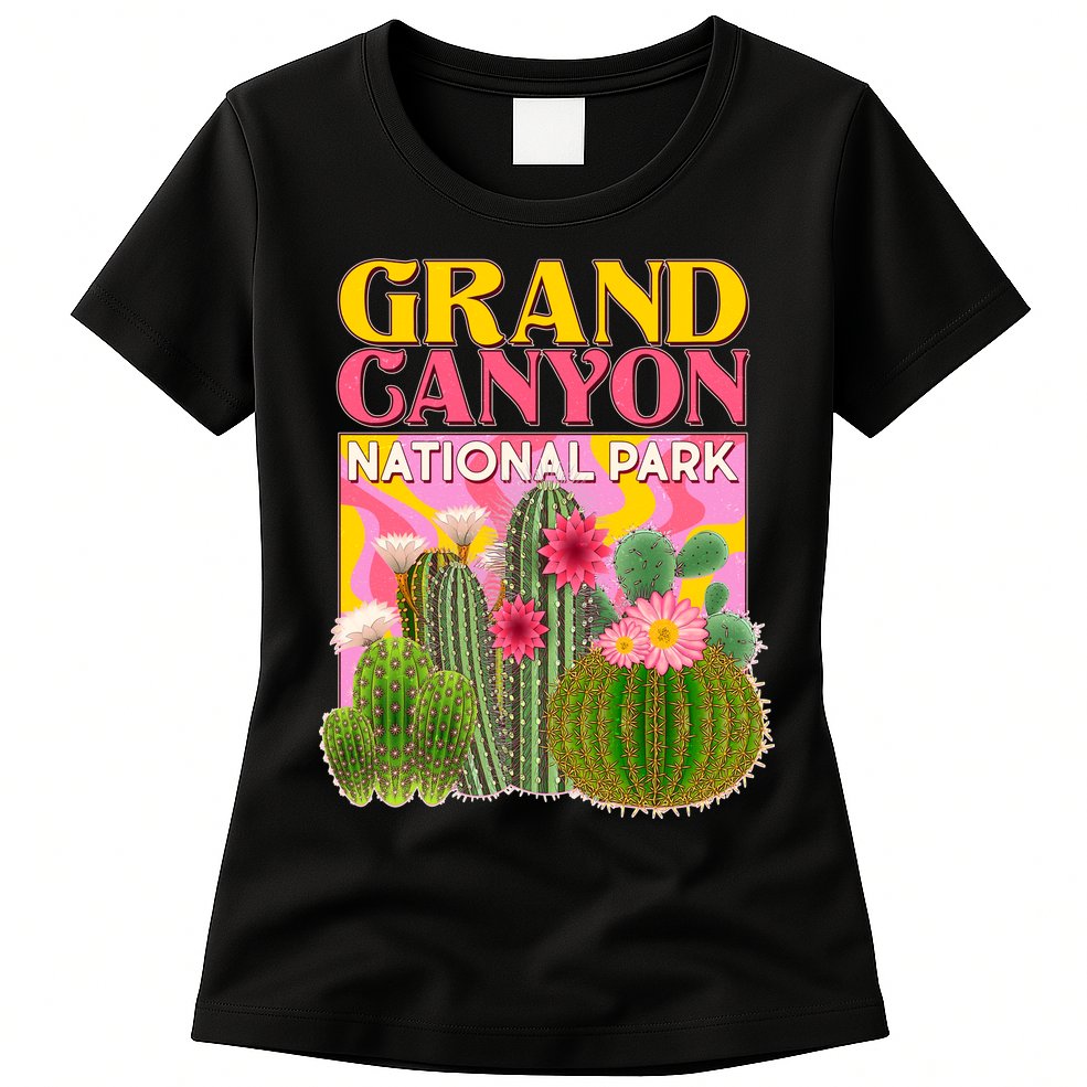Vintage Retro Grand Canyon Travel Poster Womens T-Shirt
