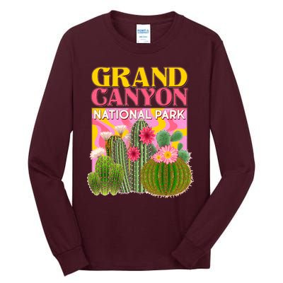 Vintage Retro Grand Canyon Travel Poster Tall Long Sleeve T-Shirt