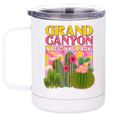 Vintage Retro Grand Canyon Travel Poster 12 oz Stainless Steel Tumbler Cup