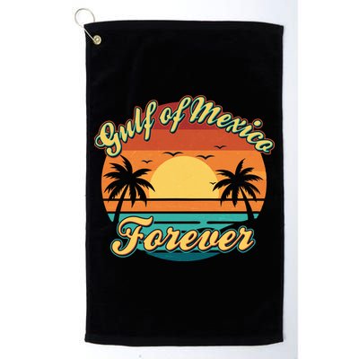 Vintage Retro Gulf Of Mexico Forever Golf Towel