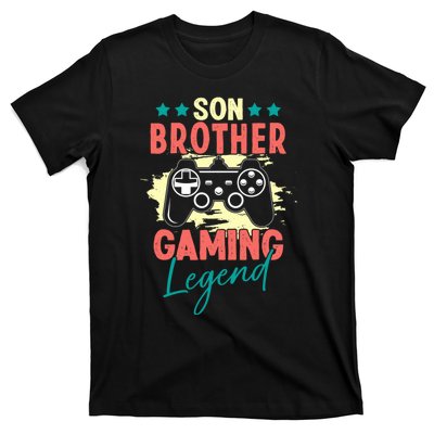 Vintage Retro Gamer Gift Son Brother Gaming Legend T-Shirt