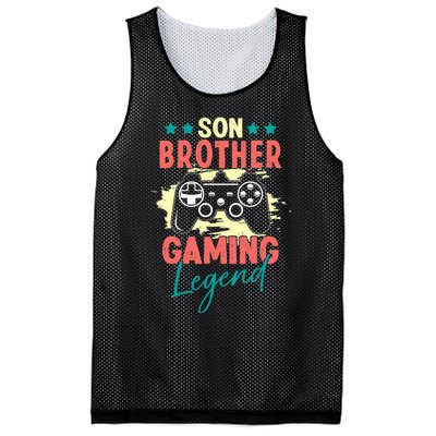 Vintage Retro Gamer Gift Son Brother Gaming Legend Mesh Reversible Basketball Jersey Tank