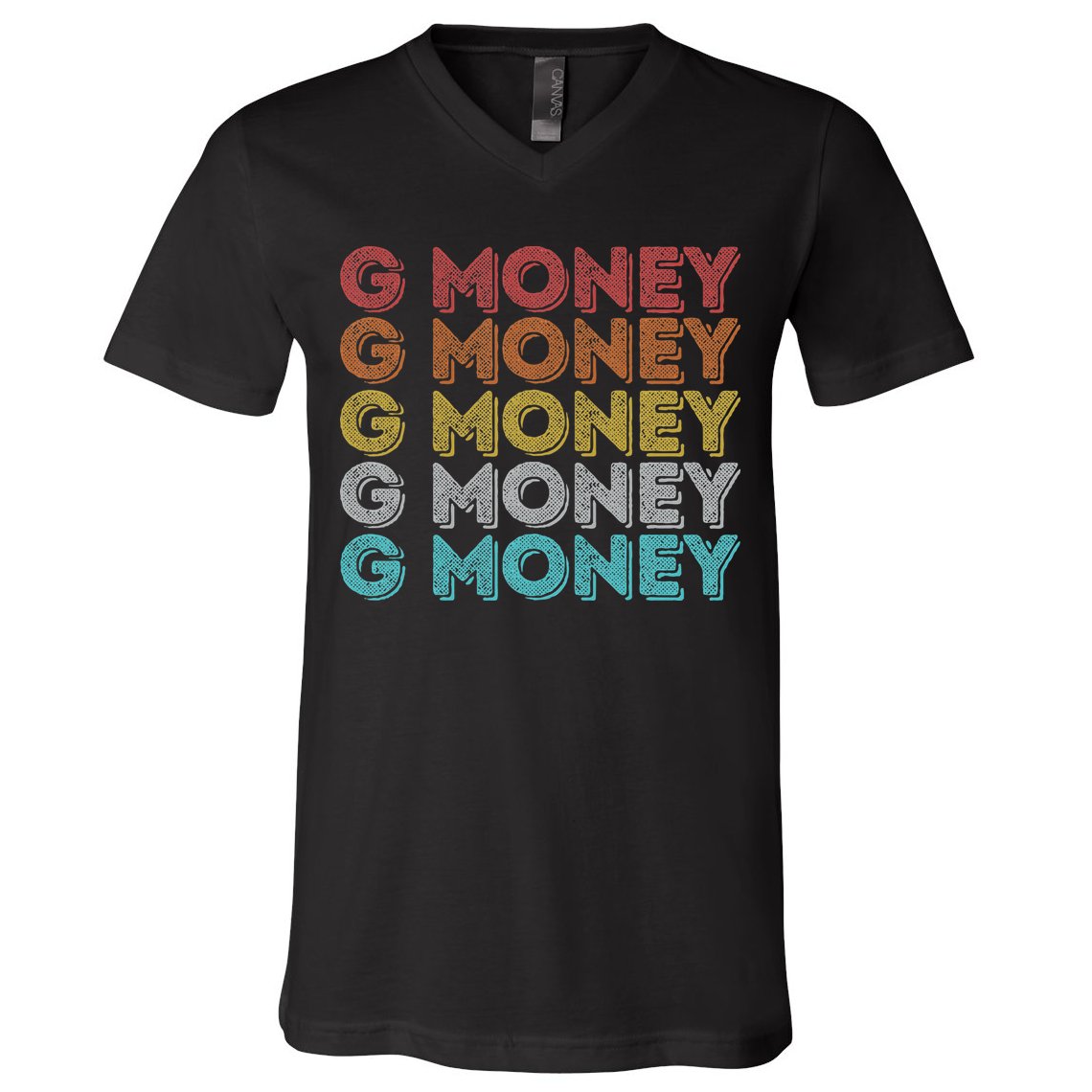 Vintage Retro G Money V-Neck T-Shirt