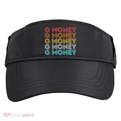 Vintage Retro G Money Adult Drive Performance Visor
