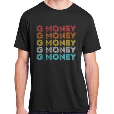 Vintage Retro G Money Adult ChromaSoft Performance T-Shirt