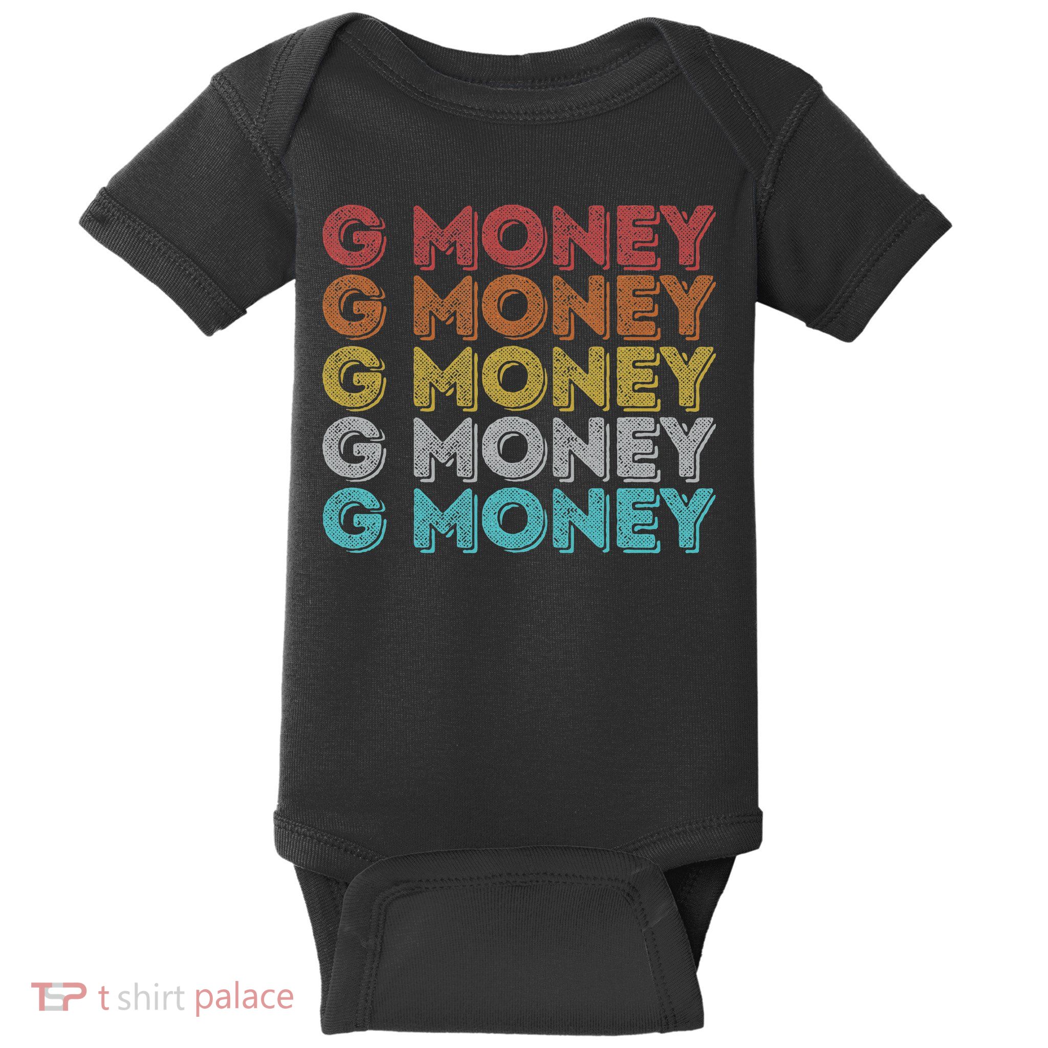 Vintage Retro G Money Baby Bodysuit