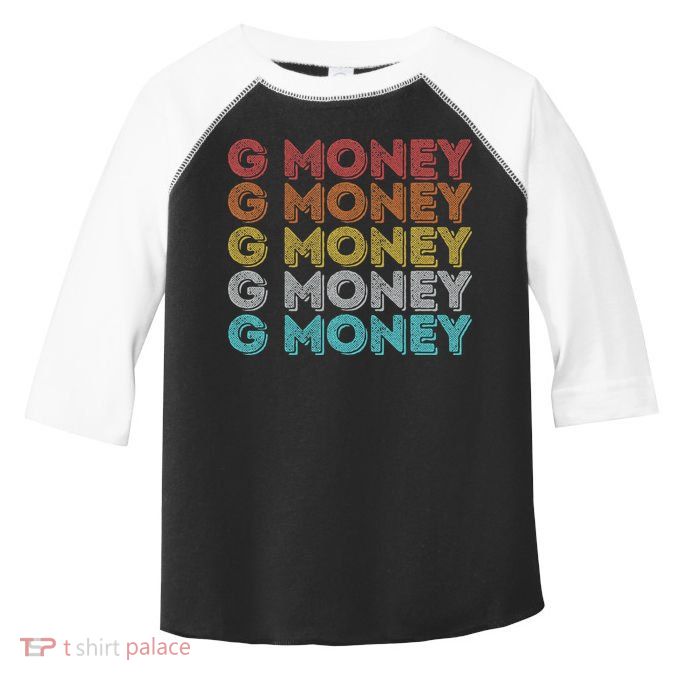 Vintage Retro G Money Toddler Fine Jersey T-Shirt