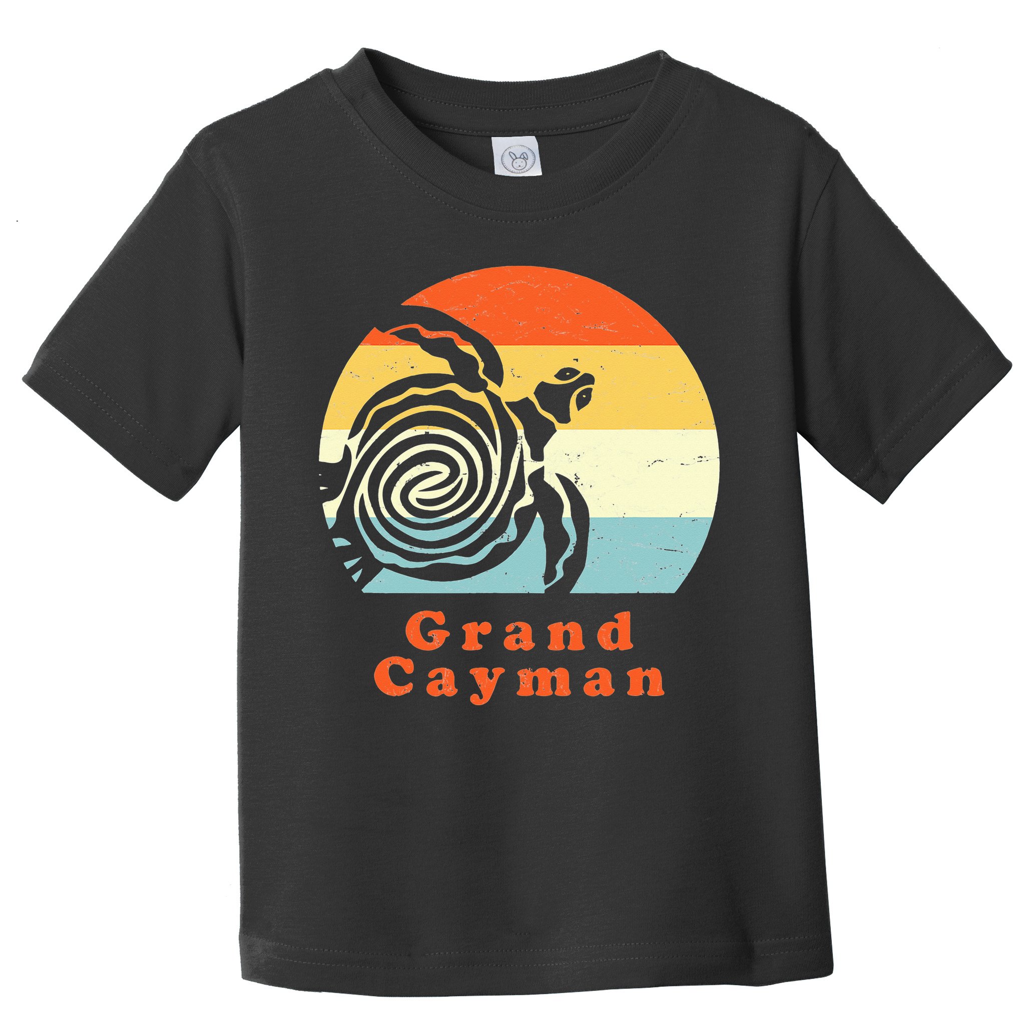 Vintage Retro Grand Cayman Tribal Turtle Sun Vacation Gift Toddler T-Shirt