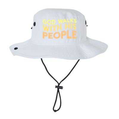 Vintage Retro God Walks With His People World Refugee Day Funny Gift Legacy Cool Fit Booney Bucket Hat