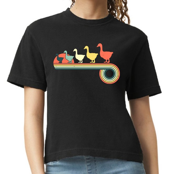 Vintage Retro Goose Comfort Colors Boxy T-Shirt