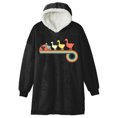 Vintage Retro Goose Hooded Wearable Blanket