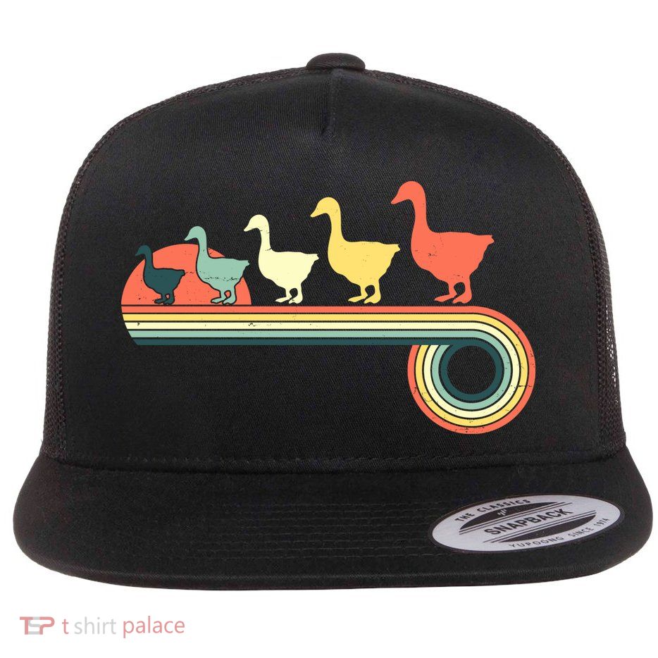 Vintage Retro Goose Flatbill Hat