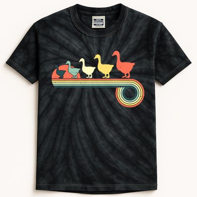 Vintage Retro Goose Kids Tie-Dye T-Shirt