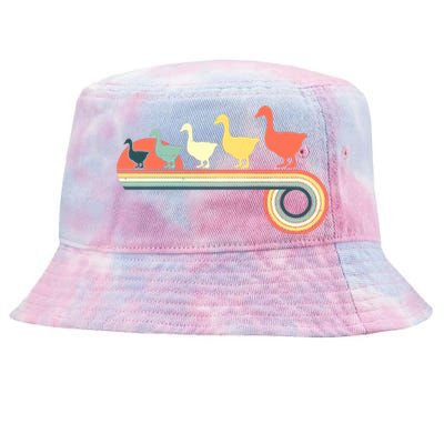 Vintage Retro Goose Tie-Dyed Bucket Hat