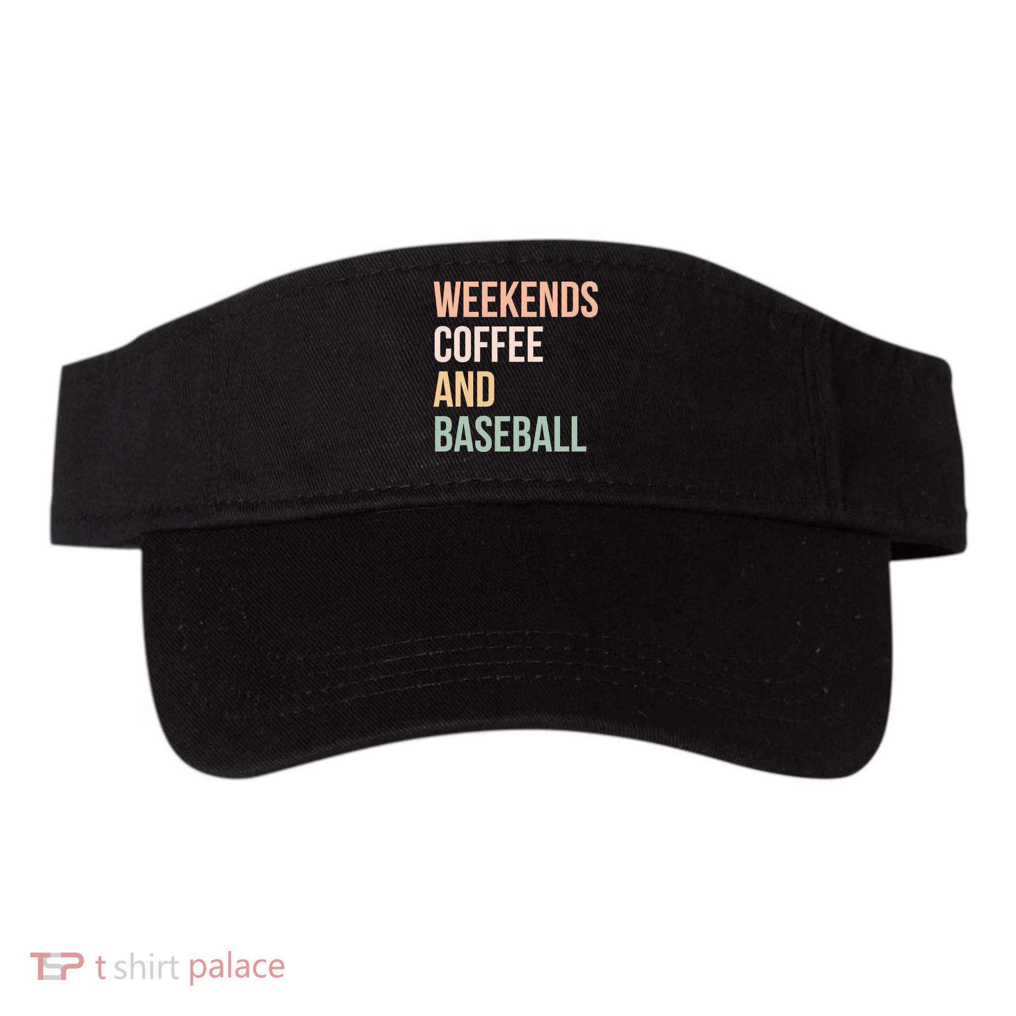Vintage Retro Game Day Weekends Coffee And Baseball Visor