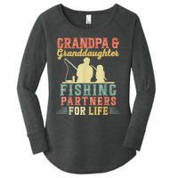 Vintage Retro Grandpa And Granddaughter Fishing Partners Women's Perfect Tri Tunic Long Sleeve Shirt