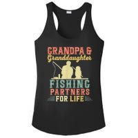 Vintage Retro Grandpa And Granddaughter Fishing Partners Ladies PosiCharge Competitor Racerback Tank