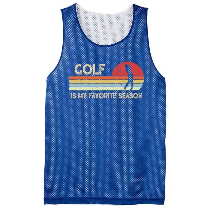 Vintage Retro Golf Is My Favorite Season Funny Gift Mesh Reversible Basketball Jersey Tank