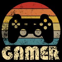 Vintage Retro Gamer Video Game Player Boys Teens Gift Doggie Tank