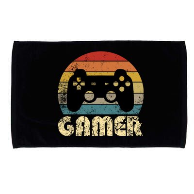 Vintage Retro Gamer Video Game Player Boys Teens Gift Microfiber Hand Towel