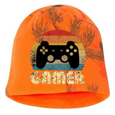 Vintage Retro Gamer Video Game Player Boys Teens Gift Kati - Camo Knit Beanie