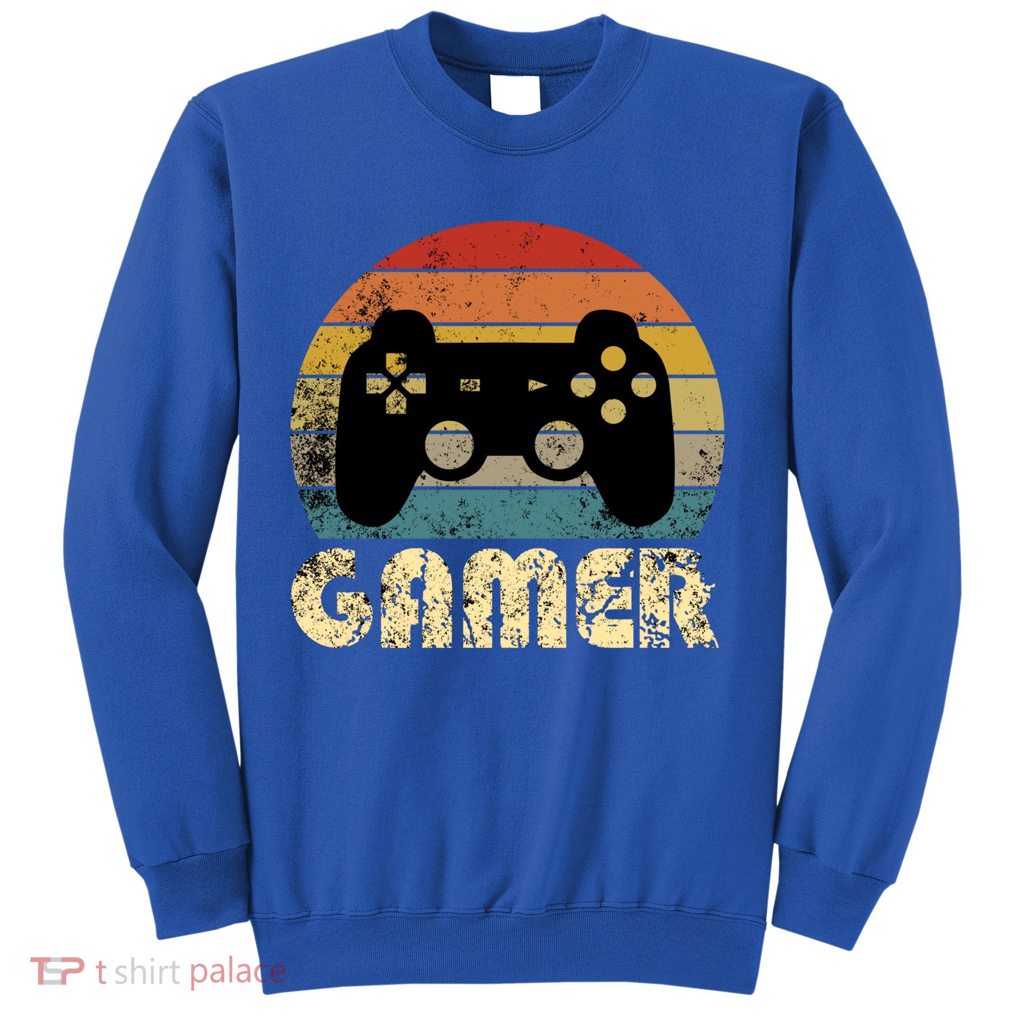 Vintage Retro Gamer Video Game Player Boys Teens Gift Sweatshirt