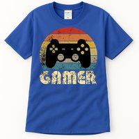 Vintage Retro Gamer Video Game Player Boys Teens Gift Tall T-Shirt