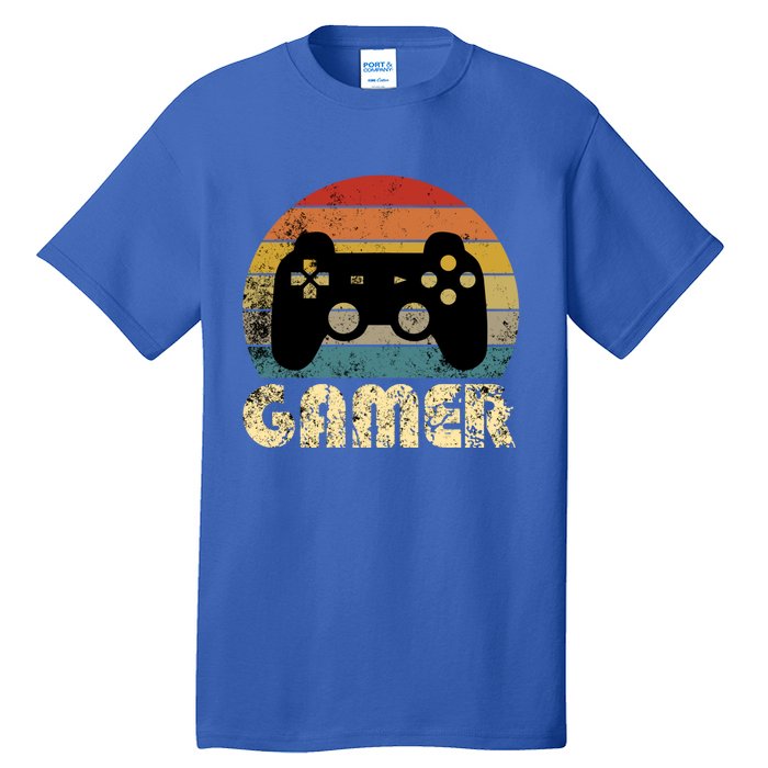 Vintage Retro Gamer Video Game Player Boys Teens Gift Tall T-Shirt