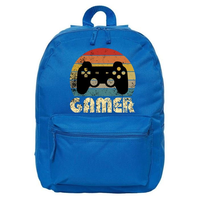 Vintage Retro Gamer Video Game Player Boys Teens Gift 16 in Basic Backpack